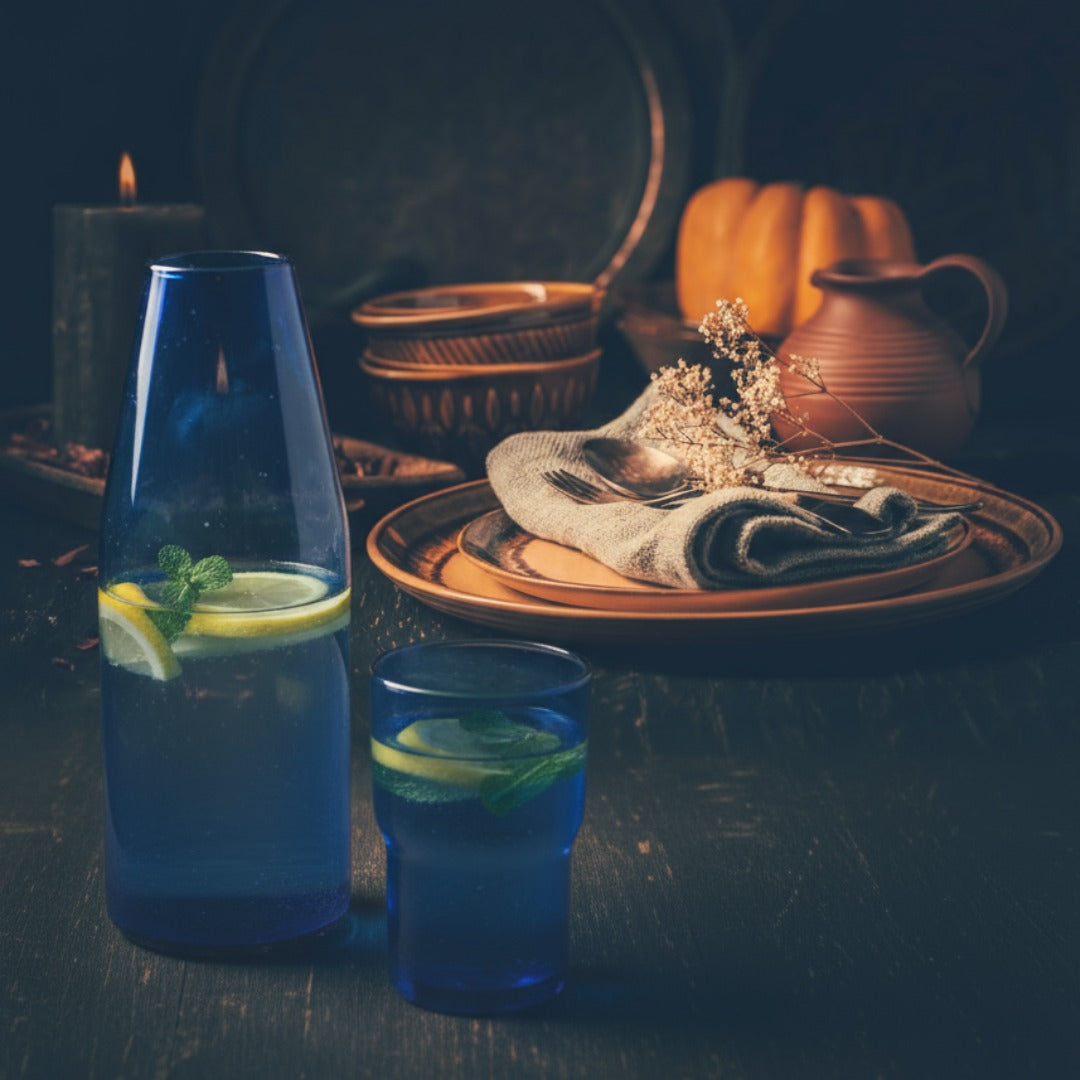 Handmade Blown Glass Carafe