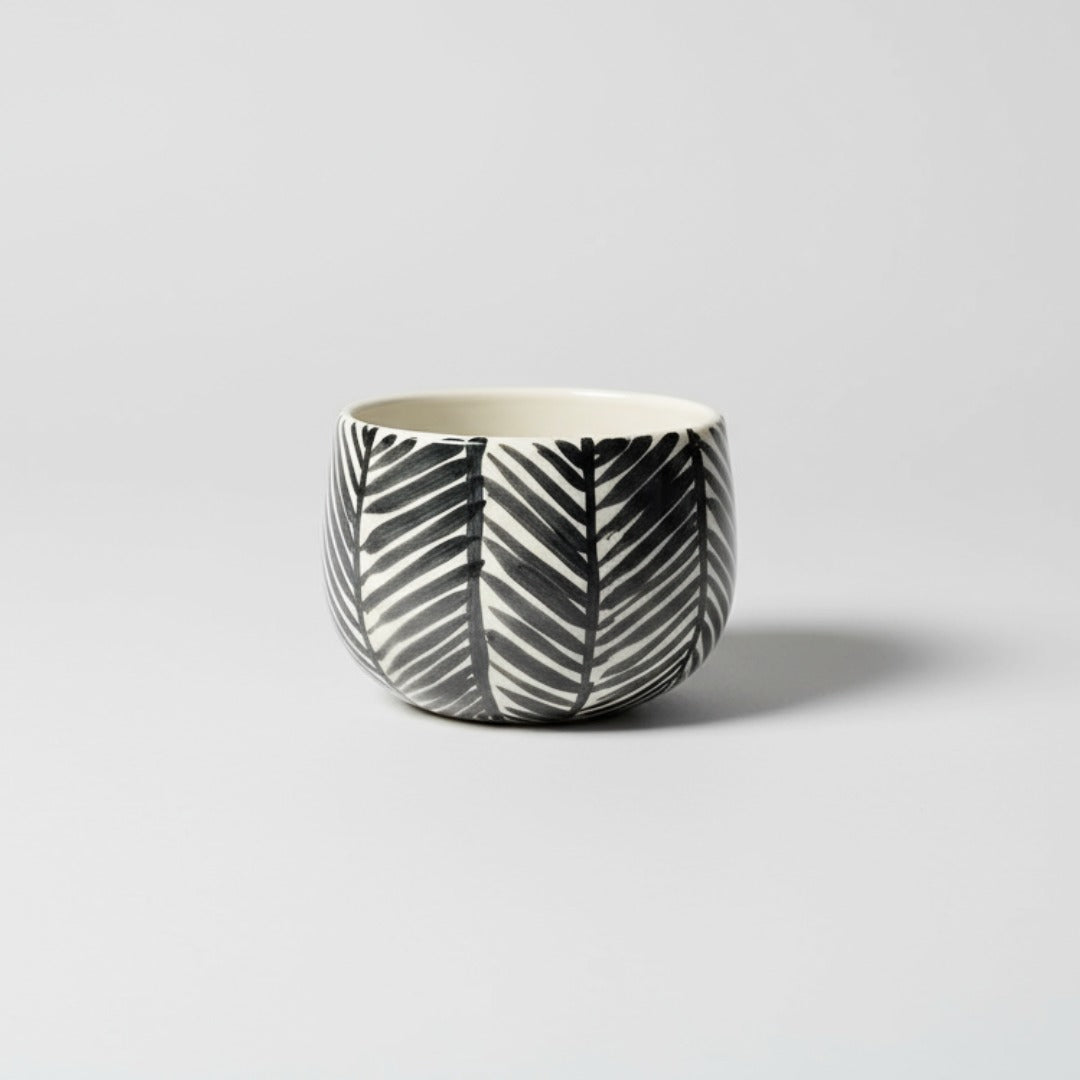 Black & White Ceramic Serving Bowl Set of 3