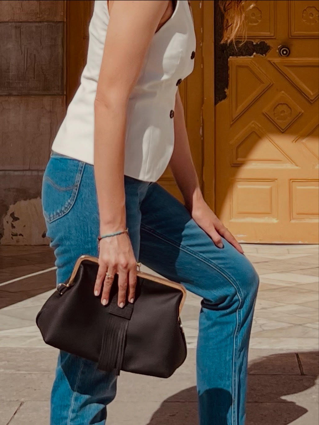 Leather Clutch – Black