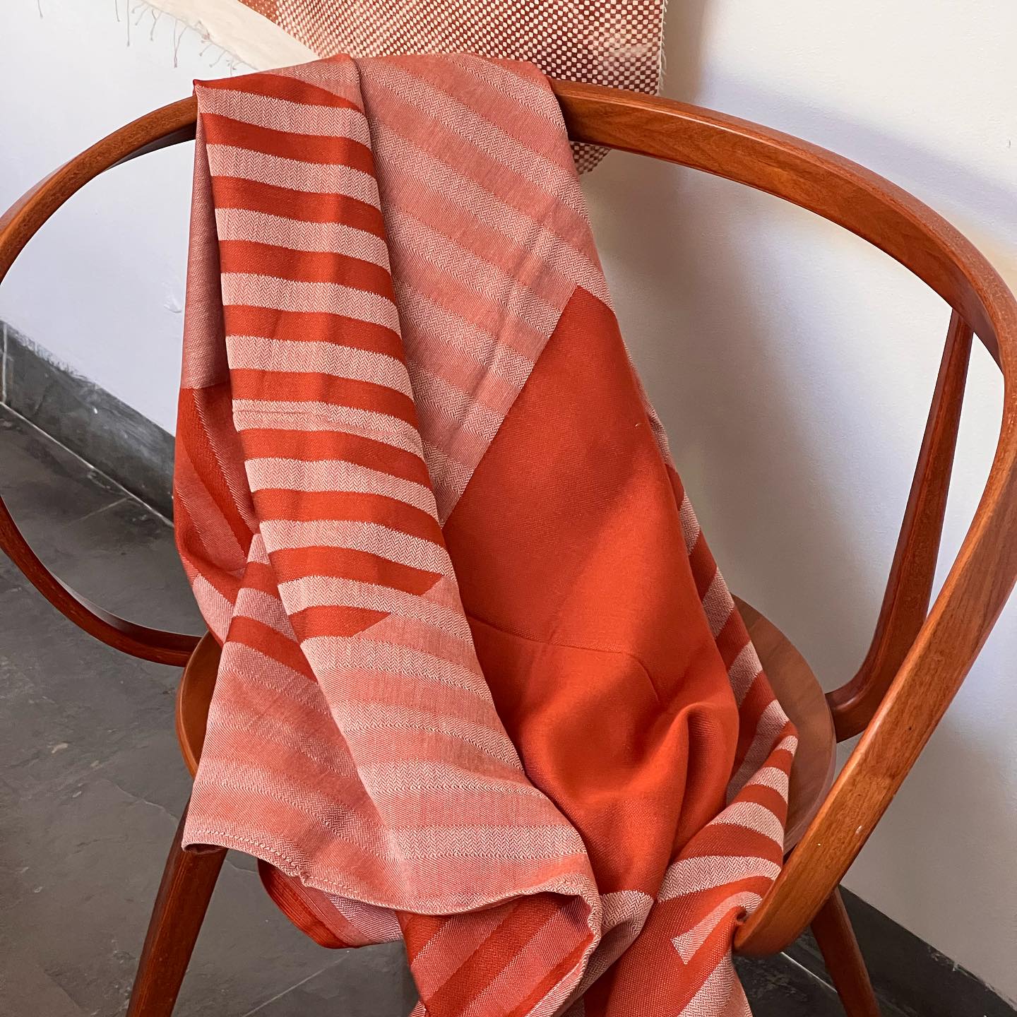 plant‑dyed fouta towel handwoven eco-friendly textile
