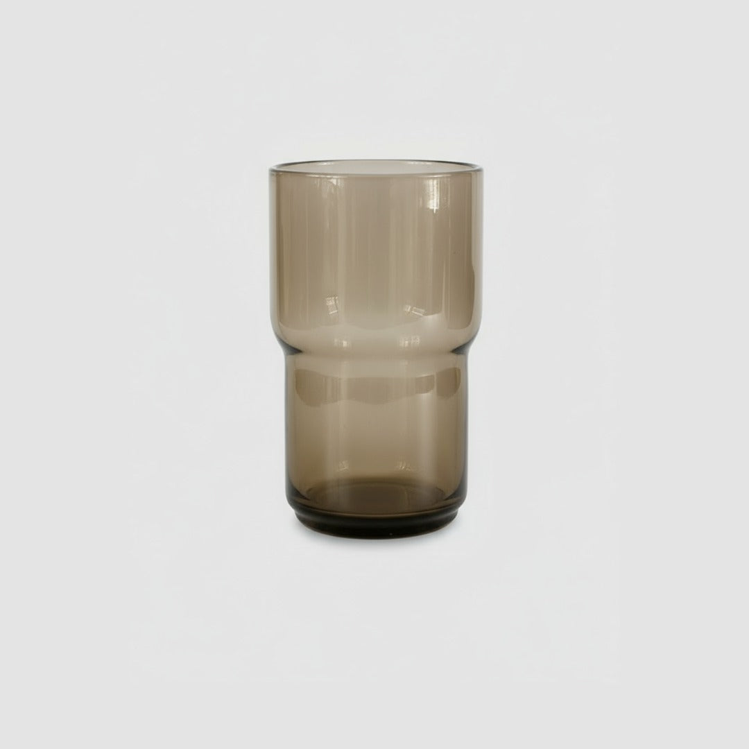 Large Handmade blown Glass, Honey Amber Colour