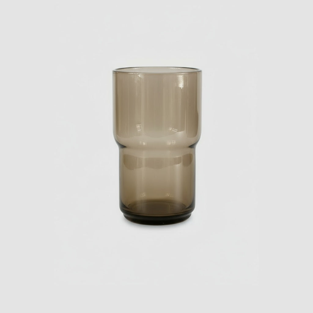 Large Handmade blown Glass, Honey Amber Colour