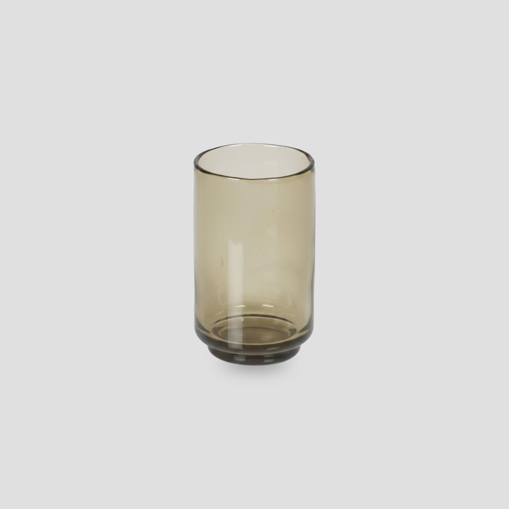 Handmade blown Glass, Honey Amber Colour