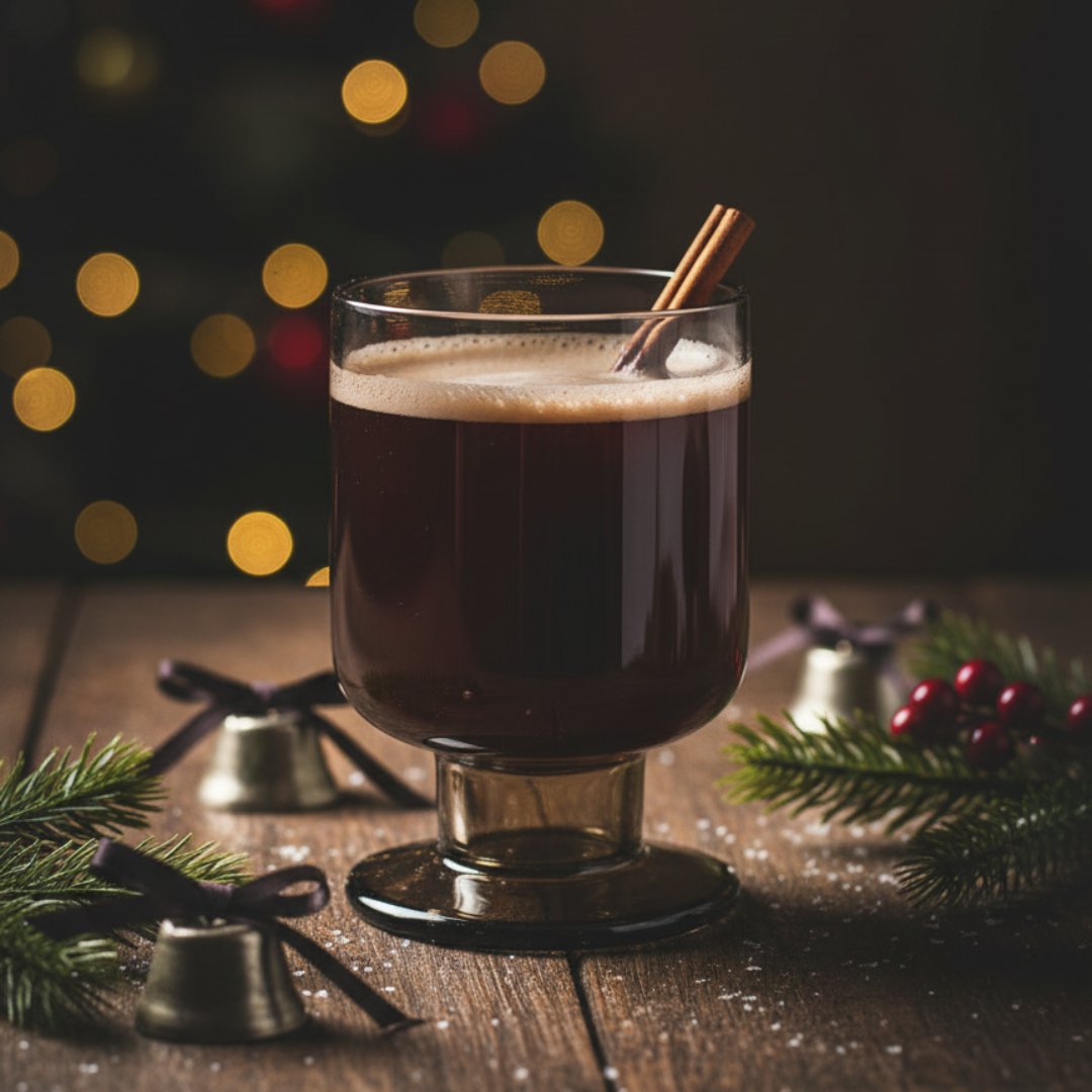 Handmade blown Glass Goblet, Honey Amber Colour