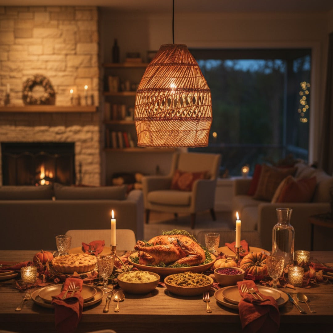 Handwoven Seagrass Medium Pendant Light