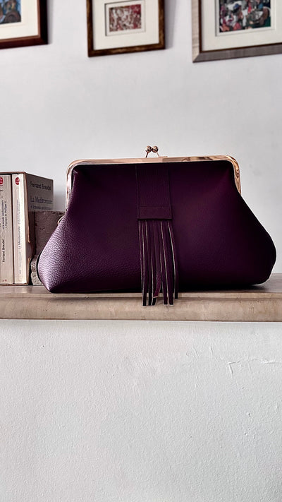 Leather Clutch – Burgundy