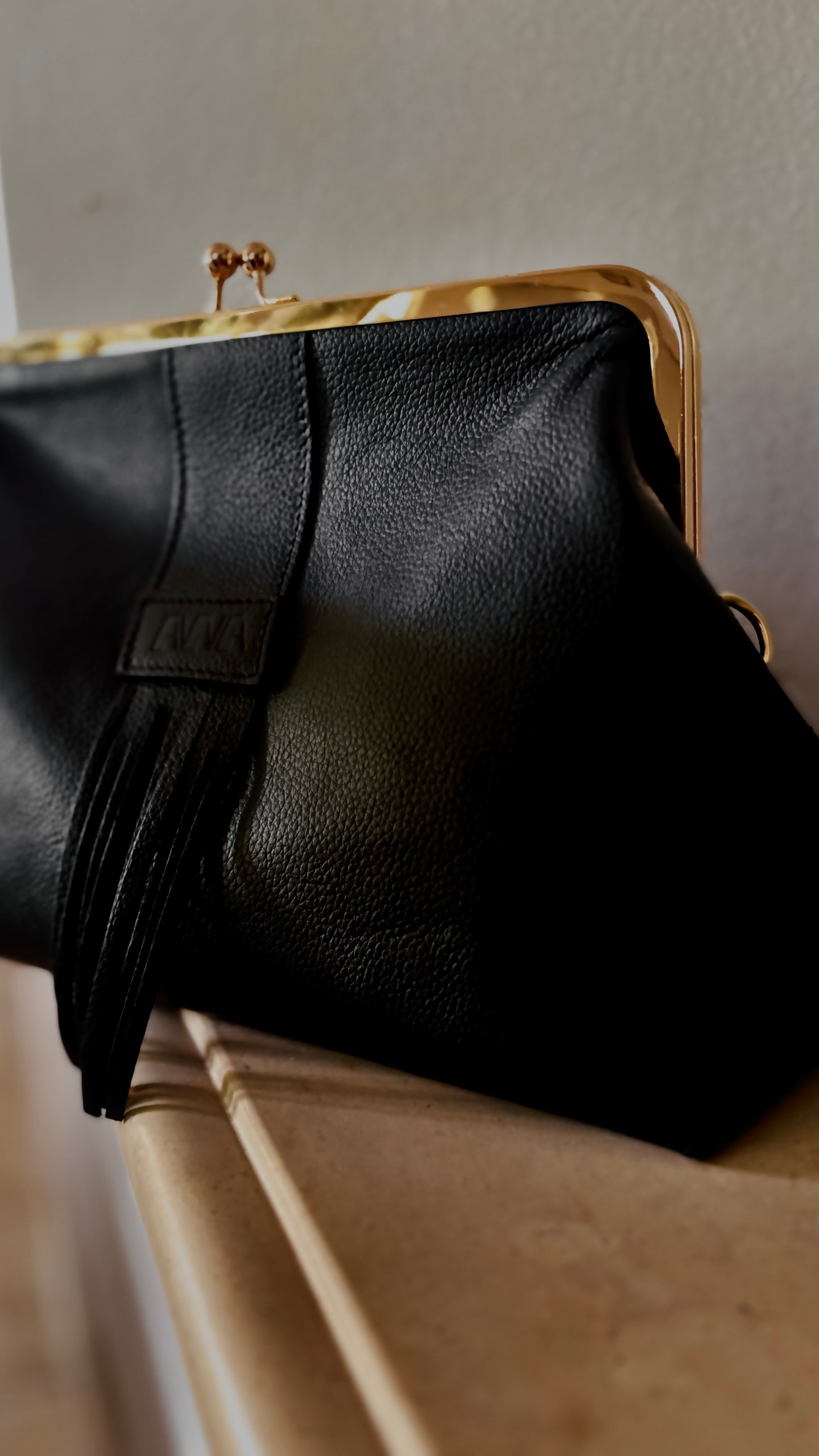 Leather Clutch – Black
