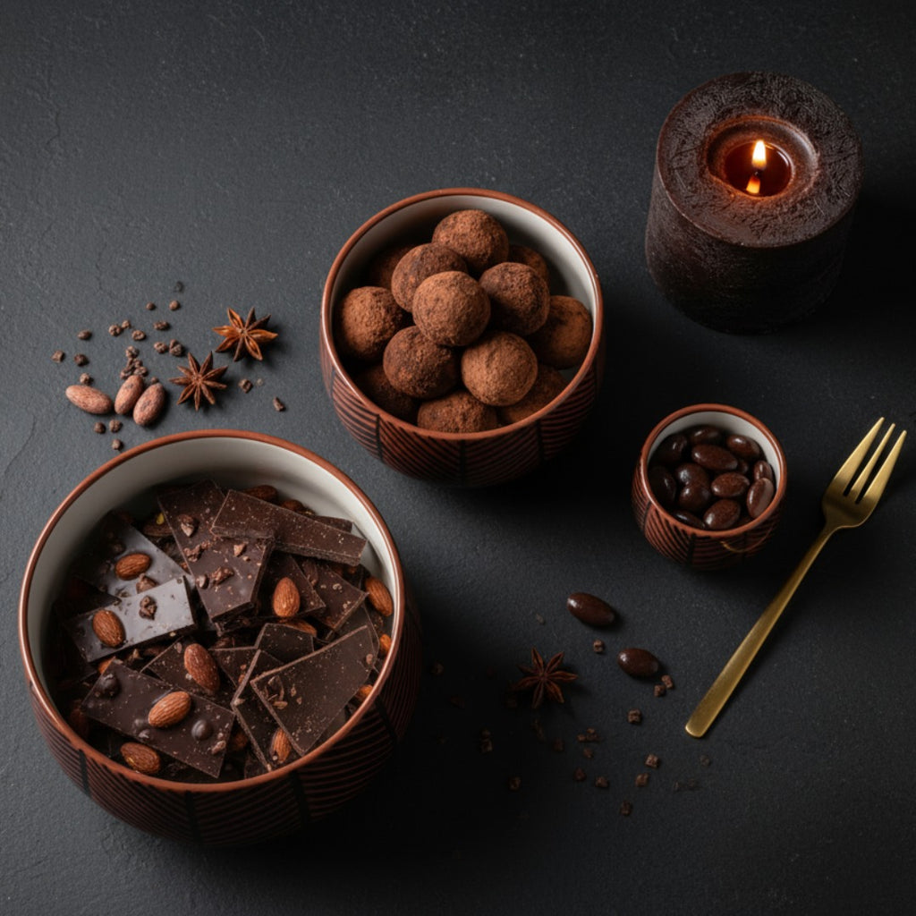 Terracotta Ceramic Serving Bowl Set of 3