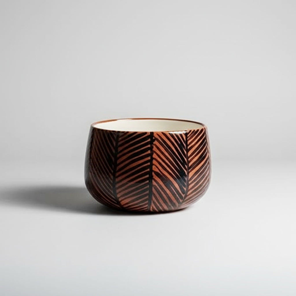 Terracotta Ceramic Serving Bowl Set of 3