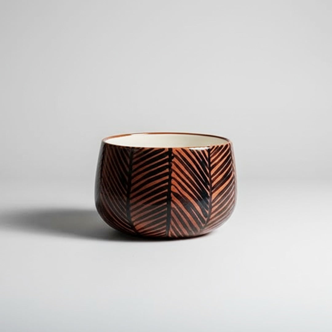 Terracotta Ceramic Serving Bowl Set of 3