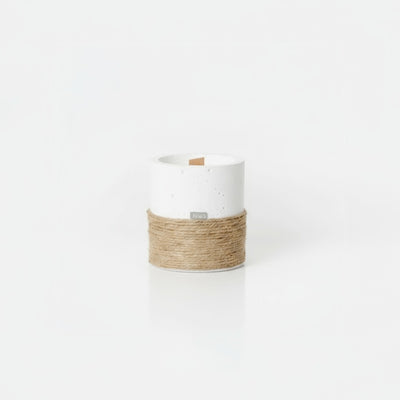 Concrete Column Candle – Jute Bound