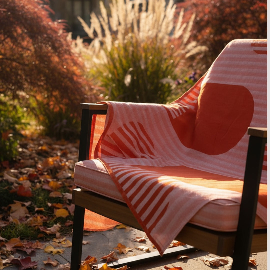 plant‑dyed fouta towel handwoven eco friendly textile