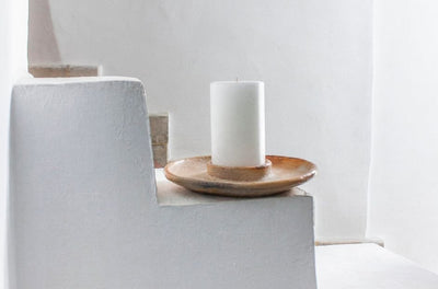 Pottery Candle Holder – Hand-Formed
